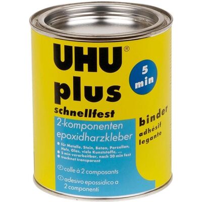 UHU, Klebstoff, Plus Schnellfest Zwei-Komponentenkleber 45690 885 g (997 g, 885 ml) UHU, Klebstoff, Plus Schnellfest Zwei-Komponentenkleber 45690 885 g (997 g, 885 ml)