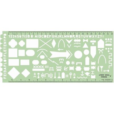 Linex, Lineal, Zeichenschablone (27.50 cm, Kunststoff) Linex, Lineal, Zeichenschablone (27.50 cm, Kunststoff)