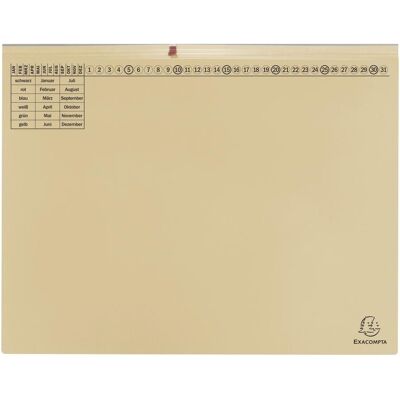 Exacompta Mappe, 25 Hängehefter Exaflex Karton chamois 2 x kaufmännische Heftung (A4, 25x) Exacompta Mappe, 25 Hängehefter Exaflex Karton chamois 2 x kaufmännische Heftung (A4, 25x)