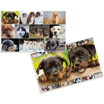 Herma, Unterlage, 3 Schreibtischunterlagen Karton Hunde (55 x 35 cm) Herma, Unterlage, 3 Schreibtischunterlagen Karton Hunde (55 x 35 cm)