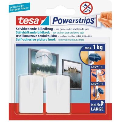 tesa, Klebehaken + Klebenagel, Powerstrips tesa, Klebehaken + Klebenagel, Powerstrips