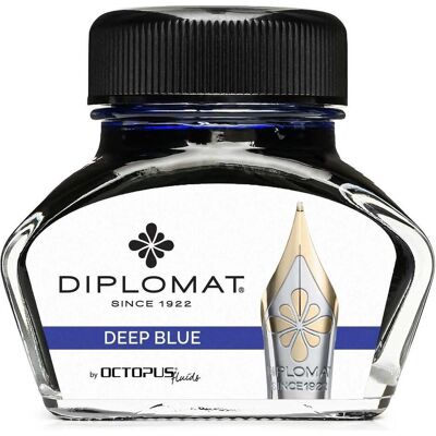 Diplomat, Ersatzpatronen + Tintenfass, Tintenglas Ultramarinblau 30ml (Blau, 1 Stk.) Diplomat, Ersatzpatronen + Tintenfass, Tintenglas Ultramarinblau 30ml (Blau, 1 Stk.)