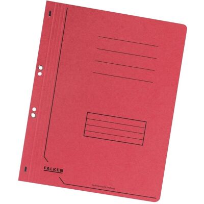 Falken, Mappe, 50 Ösenhefter Karton rot DIN A4 (A4, 50x) Falken, Mappe, 50 Ösenhefter Karton rot DIN A4 (A4, 50x)