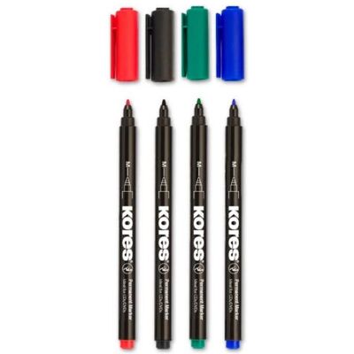 Kores, Marker, Permanent-Marker "K MARKER FINE", M, 6er Etui (6x) Kores, Marker, Permanent-Marker "K MARKER FINE", M, 6er Etui (6x)