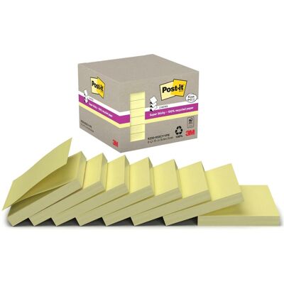 Post-it, Haftnotiz, Haftnotizen Z-Notes Recycling Tower, gelb (76 x 76 mm) Post-it, Haftnotiz, Haftnotizen Z-Notes Recycling Tower, gelb (76 x 76 mm)