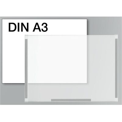 Kerkmann Plakattasche A3 - Kristallglas-Optik - Magnetleisten Kerkmann Plakattasche A3 - Kristallglas-Optik - Magnetleisten
