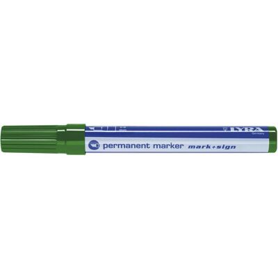 Lyra, Marker, Permanent-Marker 111 Strichbreite 2-6 mm grün schräge Spitze (10x) Lyra, Marker, Permanent-Marker 111 Strichbreite 2-6 mm grün schräge Spitze (10x)