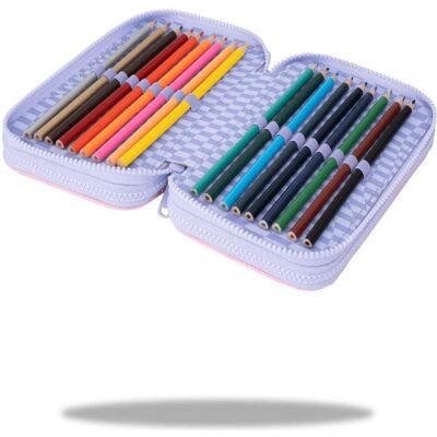 Hello Kitty, Etui, JUMPER 3 gefüllt Etui 3 Fächer – (Pink) Hello Kitty, Etui, JUMPER 3 gefüllt Etui 3 Fächer – (Pink)