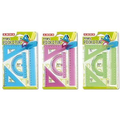 Arda, Lineal, Lineal Set MiniPickItUp 4tlg (15 cm) Arda, Lineal, Lineal Set MiniPickItUp 4tlg (15 cm)