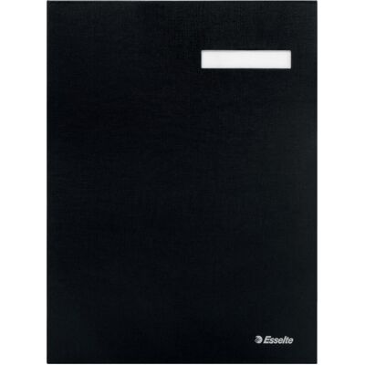 Leitz, Mappe, Esselte Unterschriftenmappe, DIN A4, 20 Fächer, schwarz Einband aus Graupappe mit PP-Folie kaschiert (A4) Leitz, Mappe, Esselte Unterschriftenmappe, DIN A4, 20 Fächer, schwarz Einband aus Graupappe mit PP-Folie kaschiert (A4)