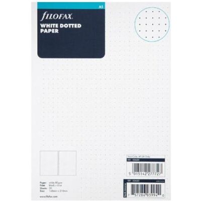 Filofax, Kalender, Einlage Size Notizpapier gepunktet, 30 Blatt (A5) Filofax, Kalender, Einlage Size Notizpapier gepunktet, 30 Blatt (A5)