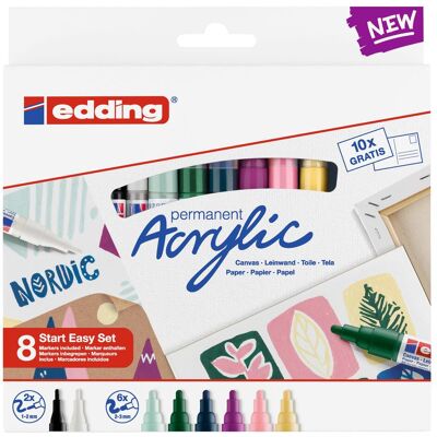 Edding, Marker, Acrylmarker Starter Set 8-teilig (8x) Edding, Marker, Acrylmarker Starter Set 8-teilig (8x)