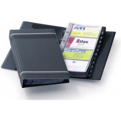 Durable, Kartenaufbewahrung, Visitenkartenbuch Visifix für 200 Visitenkarten, Anthrazit (57 x 90 mm) Durable, Kartenaufbewahrung, Visitenkartenbuch Visifix für 200 Visitenkarten, Anthrazit (57 x 90 mm)
