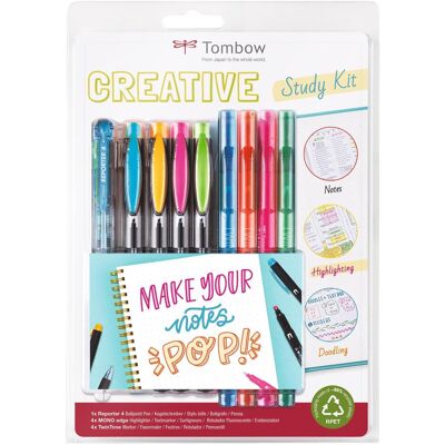 Tombow, Marker, STUD-SET, Kreatives Set für visuelle Stiche, Selbstorganisierung, Sketchnotes und alle deine (9x) Tombow, Marker, STUD-SET, Kreatives Set für visuelle Stiche, Selbstorganisierung, Sketchnotes und alle deine (9x)