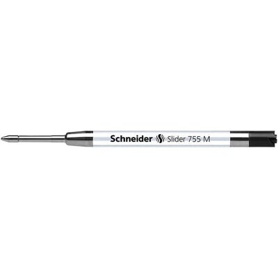 Schneider, Ersatzpatronen + Tintenfass, Grossraummine Slider 755 (Schwarz, 0.60 mm, 10 Stk.) Schneider, Ersatzpatronen + Tintenfass, Grossraummine Slider 755 (Schwarz, 0.60 mm, 10 Stk.)
