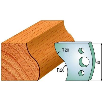 CMT, Cutter, 691.009 Gegenmesserpaar Höhe 40 mm Nummer 9 CMT, Cutter, 691.009 Gegenmesserpaar Höhe 40 mm Nummer 9
