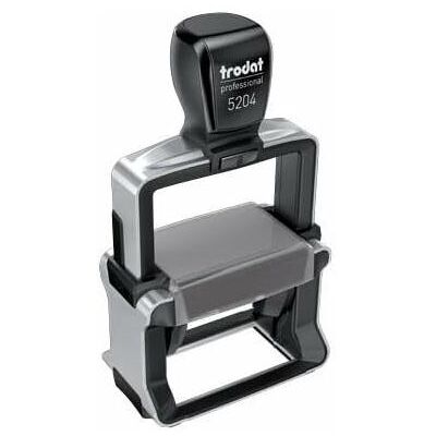 Trodat, Stempel, Textstempel, individualisierbar 5204 selbstfärbend schwarz mit Logo Trodat, Stempel, Textstempel, individualisierbar 5204 selbstfärbend schwarz mit Logo