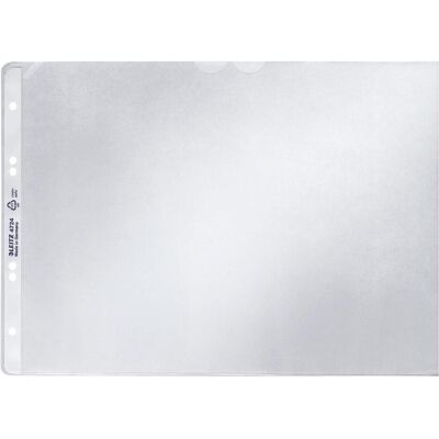 Leitz, Mappe, Prospekthülle, A4 quer, PP, genarbt, 0,12 mm oben offen, dokumentenecht, mit Papiereinlage, Lochung (A4, 1x) Leitz, Mappe, Prospekthülle, A4 quer, PP, genarbt, 0,12 mm oben offen, dokumentenecht, mit Papiereinlage, Lochung (A4, 1x)