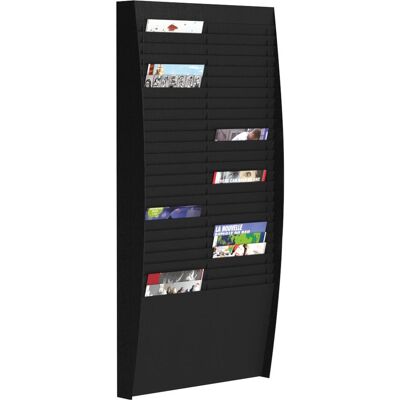 Paperflow, Prospektständer, Sortiertafel 50 Fä. schwarz (A4) Paperflow, Prospektständer, Sortiertafel 50 Fä. schwarz (A4)