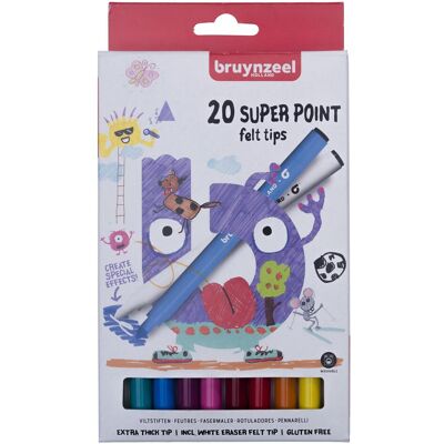 Bruynzeel, Malstifte, Filzstifte Super Point 20St 5+ (20x) Bruynzeel, Malstifte, Filzstifte Super Point 20St 5+ (20x)