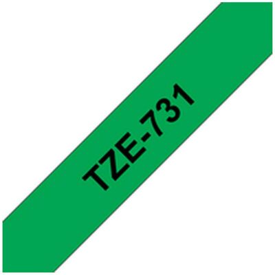 Brother Beschriftungsband, Tze-731 (1.20 cm, Grün) Brother Beschriftungsband, Tze-731 (1.20 cm, Grün)
