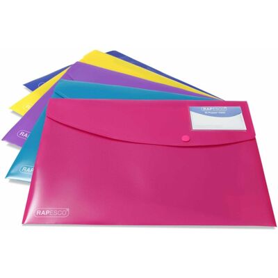 Rapesco Mappe, Dokumentenmappe A4, Sortierte Farben, 5 Stück, Typ (A4, 5x) Rapesco Mappe, Dokumentenmappe A4, Sortierte Farben, 5 Stück, Typ (A4, 5x)