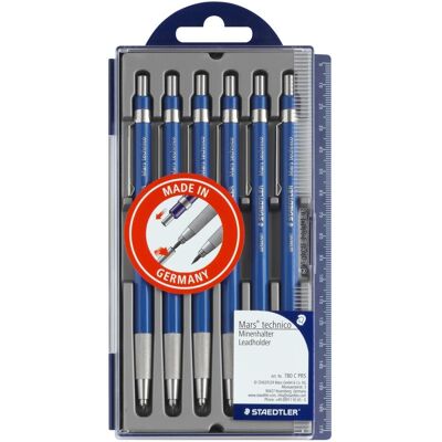 Staedtler Bleistift, Feinminenhalter Mars Technico 6er Set (2 mm, HB, 6x) Staedtler Bleistift, Feinminenhalter Mars Technico 6er Set (2 mm, HB, 6x)