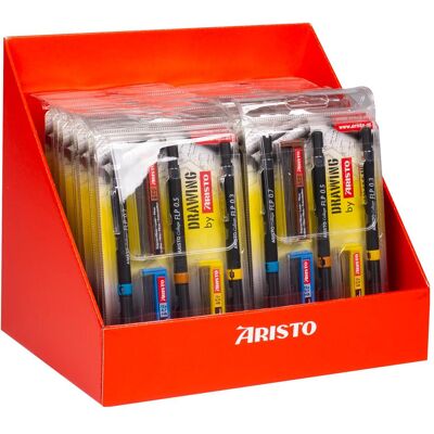 Aristo Bleistift, Feinminenstift FLP Displ. 3+3 Set, 20 x 23559 (20x) Aristo Bleistift, Feinminenstift FLP Displ. 3+3 Set, 20 x 23559 (20x)