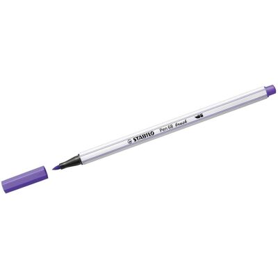 STABILO Pen 68 Pinselstift - Violett - Wasserbasierte Tinte, Flexibler Pinsel, 19 Farben STABILO Pen 68 Pinselstift - Violett - Wasserbasierte Tinte, Flexibler Pinsel, 19 Farben