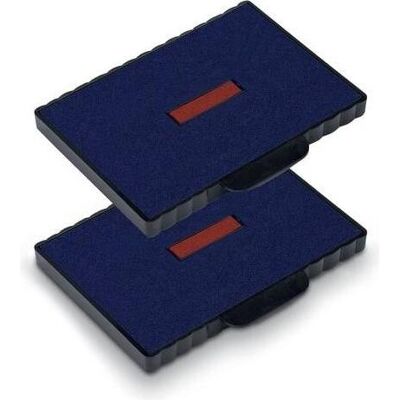 Trodat, Stempel, 2 Ersatzstempelkissen 6/511/2 blau/rot 8,5 x 5,5 cm Trodat, Stempel, 2 Ersatzstempelkissen 6/511/2 blau/rot 8,5 x 5,5 cm