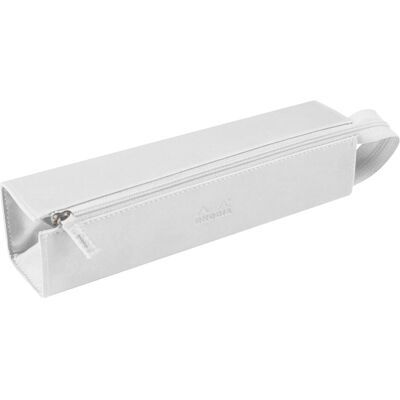 Rhodiarama Italienisches Kunstleder Federmäppchen 23x5x5 cm - Weiß - Packung 2 Rhodiarama Italienisches Kunstleder Federmäppchen 23x5x5 cm - Weiß - Packung 2