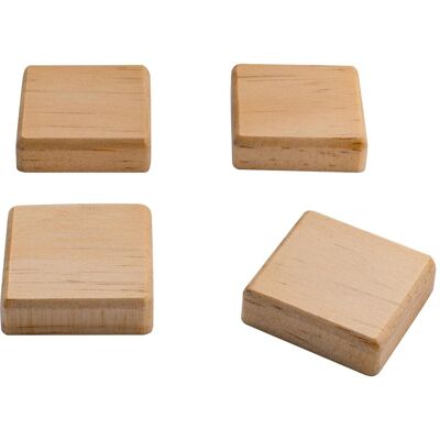 Sigel, Magnet, Holz-Magnete quadratisch (4x) Sigel, Magnet, Holz-Magnete quadratisch (4x)