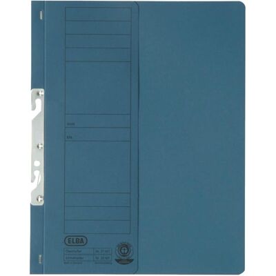 Elba, Mappe, Einhakhefter DIN A4 250g/m² Karton blau 50 (A4, 50x) Elba, Mappe, Einhakhefter DIN A4 250g/m² Karton blau 50 (A4, 50x)