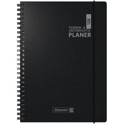 Brunnen, Agenda, Lehrerkalender 2026/2027 Termin- & Unterrichtsplaner A4, Kunststoff, schwarz (A4, 1 Woche / 2 Seiten) Brunnen, Agenda, Lehrerkalender 2026/2027 Termin- & Unterrichtsplaner A4, Kunststoff, schwarz (A4, 1 Woche / 2 Seiten)