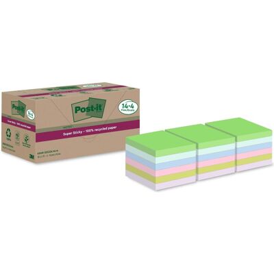 Post-it, Haftnotiz, Super Sticky Recycling (76 x 76 mm) Post-it, Haftnotiz, Super Sticky Recycling (76 x 76 mm)