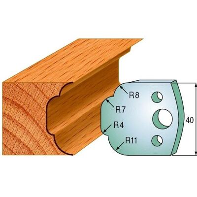 CMT, Cutter, 690.023 Profilmesserpaar Höhe 40 mm Nummer 23 CMT, Cutter, 690.023 Profilmesserpaar Höhe 40 mm Nummer 23