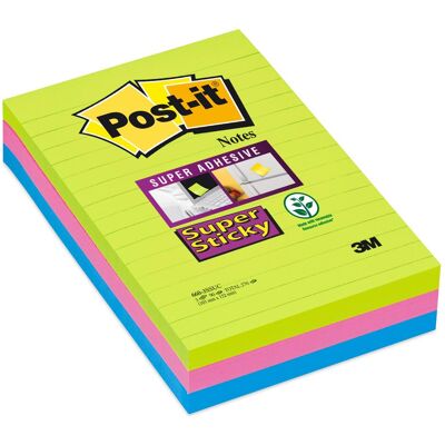 Post-it, Haftnotiz, Super Sticky (152 x 152 mm) Post-it, Haftnotiz, Super Sticky (152 x 152 mm)