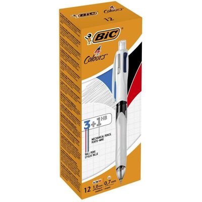 Bic, Schreibstifte, Kugelschreiber M/HB 942104 4Colours Multifun. 12 Stück (12x) Bic, Schreibstifte, Kugelschreiber M/HB 942104 4Colours Multifun. 12 Stück (12x)