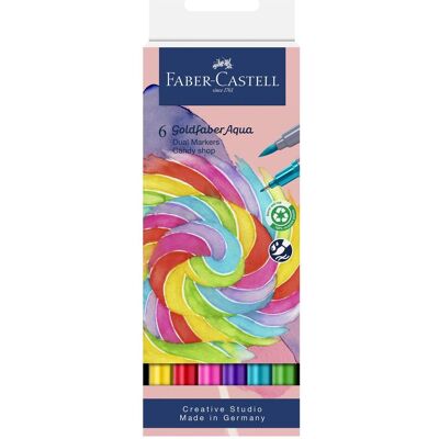 Faber-Castell, Malstifte, Aquarellmarker GOLDFABER, 6er Etui Candy Shop (6x) Faber-Castell, Malstifte, Aquarellmarker GOLDFABER, 6er Etui Candy Shop (6x)