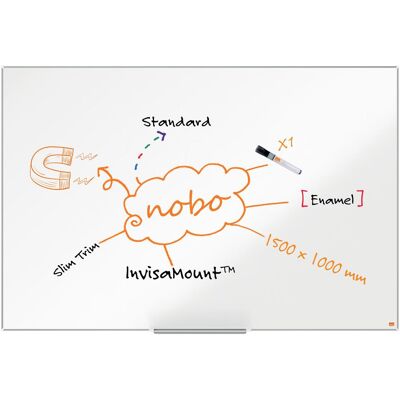 Nobo, Präsentationstafel, Weisswandtafel Impression Pro Emaille (150 x 100 cm) Nobo, Präsentationstafel, Weisswandtafel Impression Pro Emaille (150 x 100 cm)