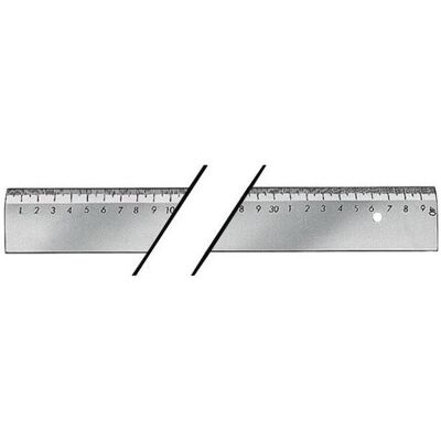 Tecwerk, Lineal, Massstab (50 cm, Stahl) Tecwerk, Lineal, Massstab (50 cm, Stahl)