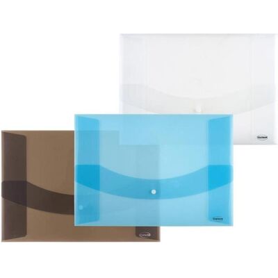 Centrum Briefumschlag, Envelope with clip, A3, plastic, various colors, transparent (A3, 1x) Centrum Briefumschlag, Envelope with clip, A3, plastic, various colors, transparent (A3, 1x)