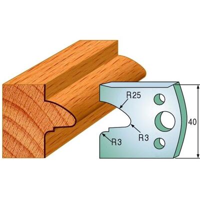 CMT, Cutter, 691.078 Gegenmesserpaar Höhe 40 mm Nummer 78 CMT, Cutter, 691.078 Gegenmesserpaar Höhe 40 mm Nummer 78