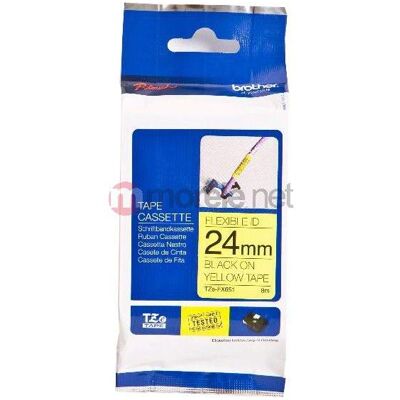 Brother Beschriftungsband, Klebeband TZEFX651 (schwarz auf gelb) (2.40 cm, Gelb, Schwarz) Brother Beschriftungsband, Klebeband TZEFX651 (schwarz auf gelb) (2.40 cm, Gelb, Schwarz)