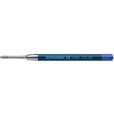 Schneider, Ersatzpatronen + Tintenfass, Grossraummine Slider 755 (Blau, 1.40 mm, 1 Stk.) Schneider, Ersatzpatronen + Tintenfass, Grossraummine Slider 755 (Blau, 1.40 mm, 1 Stk.)