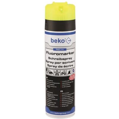Beko Marker, TecLine Fluoromarker Schreibspray 500 ml LEUCHTGELB 294 29 500 (1x) Beko Marker, TecLine Fluoromarker Schreibspray 500 ml LEUCHTGELB 294 29 500 (1x)