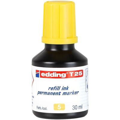 Edding, Ersatzpatronen + Tintenfass, Nachfülltinte (Gelb) Edding, Ersatzpatronen + Tintenfass, Nachfülltinte (Gelb)