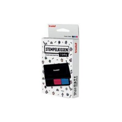 Trodat, Stempel, Stempelkissen 9051, 3-farbig, schwarz/rot/blau Masse: 90 x 50 mm, dokumentenechte Stempeltinte Trodat, Stempel, Stempelkissen 9051, 3-farbig, schwarz/rot/blau Masse: 90 x 50 mm, dokumentenechte Stempeltinte