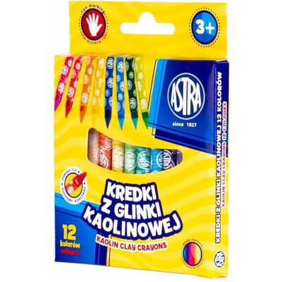 Astra, Malstifte, Kaolin-Tonmalstifte, 12 Farben (12x) Astra, Malstifte, Kaolin-Tonmalstifte, 12 Farben (12x)