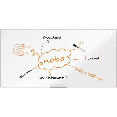 Nobo, Präsentationstafel, Weisswandtafel Impression Pro Emaille (240 x 120 cm) Nobo, Präsentationstafel, Weisswandtafel Impression Pro Emaille (240 x 120 cm)